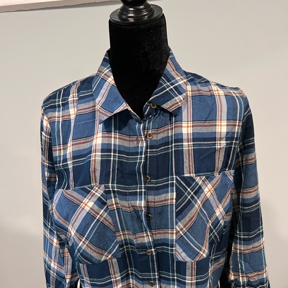 Long navy long sleeve stripped blouse💙 - Picture 3 of 15